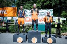 Leśnicy RDLP Olsztyn z medalami zawodów drwali